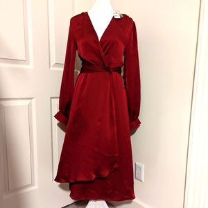 NEW Crimson Long Sleeved Express Dress